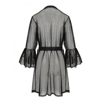 Повітряний пеньюар Passion LOVELIA PEIGNOIR L/XL, black SO4771 фото