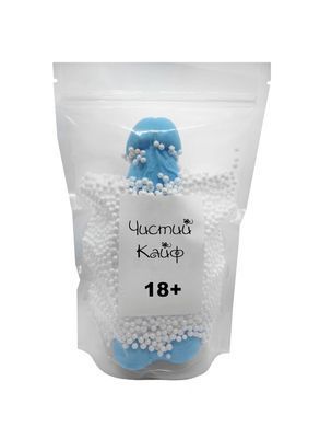 Крафтовое мыло-член с присоской Чистый Кайф Blue size XL, натуральное SO2763 фото