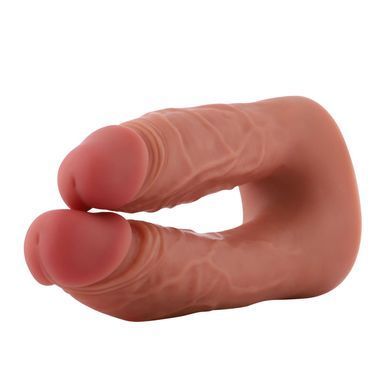 Двойной фаллоимитатор для секс-машин Hismith Silicone Double Penetrator Dildo, система KlicLok SX4008 фото