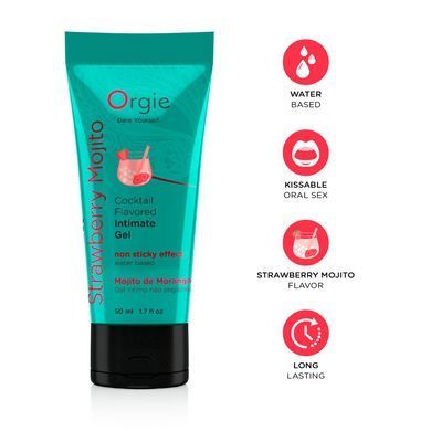 Лубрикант на водній основі Orgie Lube Tube Strawberry Mojito, 50 мл SX1520 фото