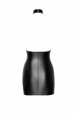 Сукня Noir Handmade F311 Eros mini halter dress of flocked mesh and wetlook - L SX0305 фото