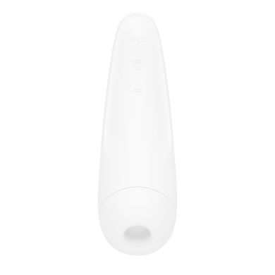 Вакуумний кліторальний стимулятор Satisfyer Curvy 2+ White з керуванням через інтернет SO3783 фото
