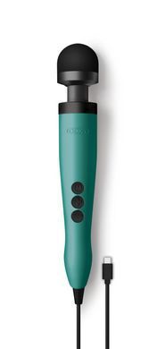 Вібромасажер DOXY3 USB-C Massager TURQUOISE, кабель USB-C, регульована інтенсивність, компактний SX2452 фото