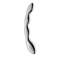 Металлический дилдо Satisfyer Cosmic Crest 2, двусторонний, можно нагревать и охлаждать SX3252 фото