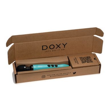 Вібромасажер DOXY3 USB-C Massager TURQUOISE, кабель USB-C, регульована інтенсивність, компактний SX2452 фото