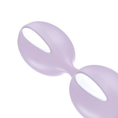 Вагинальные шарики Fun Factory SMARTBALLS DUO, сиренево-белые, 2 шт, диаметр 3,2 и 3,6 см SX0961 фото
