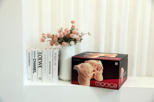 Мастурбатор-попа Naked Factory MONICA, вагіна + анус, 2 канали, дуже реалістичний, наскрізний SX3474 фото