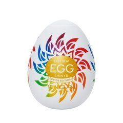 Мастурбатор-яйцо Tenga Egg Shiny II Pride Edition, плотный TPE, пробник лубриканта 5 мл, лимитированная серия SX1013 фото