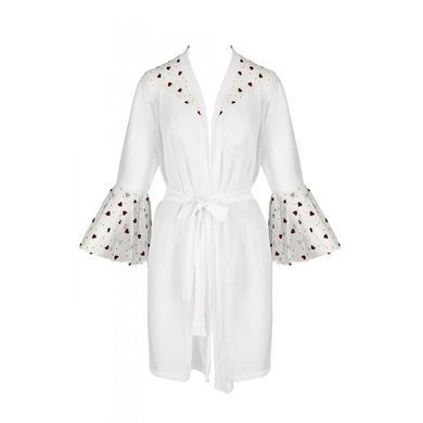 Повітряний пеньюар Passion LOVELIA PEIGNOIR L/XL, white SO4774 фото
