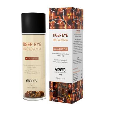Масажна олія EXSENS Tiger Eye Macadamia (захист з тигровим оком) 100мл, натуральна SO2379 фото