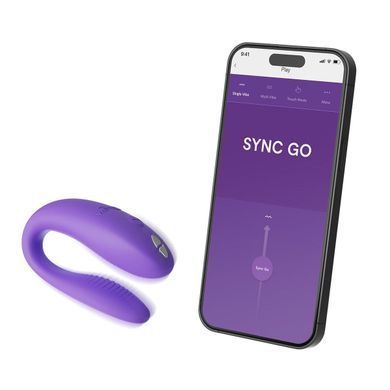 Смарт-вибратор для пар We-Vibe Sync GO Light Purple, тревел-кейс SX0527 фото