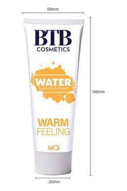 Разогревающая смазка на водной основе BTB WARM FEELING (100 мл) SO7543 фото