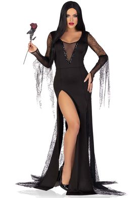 Эротический костюм Мортиши Аддамс Leg Avenue Sexy Spooky Morticia L SO9217 фото