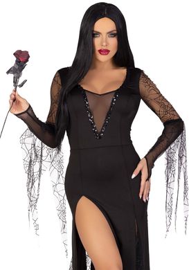 Эротический костюм Мортиши Аддамс Leg Avenue Sexy Spooky Morticia L SO9217 фото