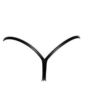 Трусики Noir Handmade P008 Powerwetlook panty with gold clasp - XXL SX0175 фото