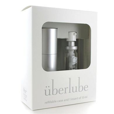 Премиум лубрикант 3-в-1 на силиконовой основе Uberlube Good-to-Go Silver (15 мл) + кейс SO4877 фото