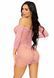 Сукня-сітка з сердечками Leg Avenue Heart net mini dress Pink, зав&rsquo;язки, відкриті плечі, one size SO7960 фото 2