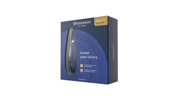 Вакуумний кліторальний стимулятор Womanizer Premium 2 - Blueberry, функції Autopilot та Smart Silenc SO8752 фото