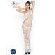 Бодистокинг Passion BS041 white, комбинезон, лямочка на одно плечо PBS041W фото 1