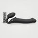 Безремневой страпон с вибрацией Strap-On-Me Vibrating Black L, диаметр 3,7см, пульт ДУ, регулируемый SO3829 фото 1