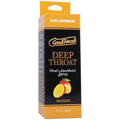 Спрей для минета Doc Johnson GoodHead DeepThroat Spray &ndash; Mango 59 мл для глубокого минета SX3465 фото
