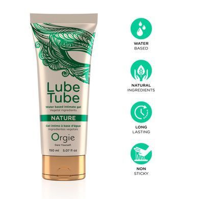 Лубрикант на водній основі Orgie Lube Tube Nature, 150 мл, натуральний склад, зволожує, заспокоює SX1524 фото