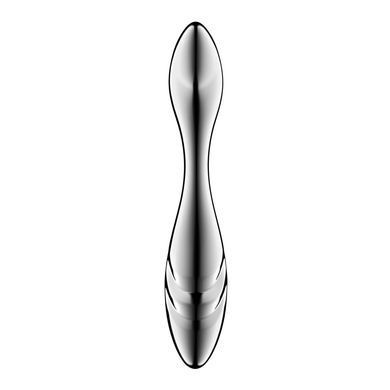 Металевий дилдо Satisfyer Pure Gravity 3, двосторонній, можна нагрівати й охолоджувати, дуже важкий SX3255 фото