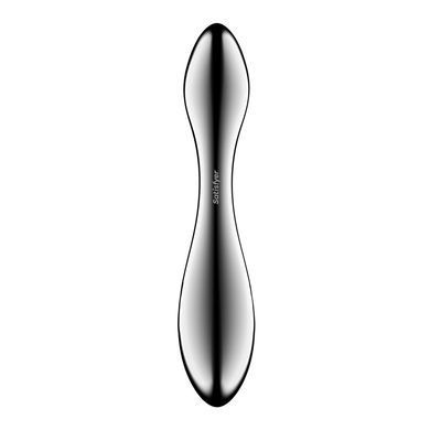 Металевий дилдо Satisfyer Pure Gravity 3, двосторонній, можна нагрівати й охолоджувати, дуже важкий SX3255 фото