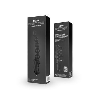 Анальний вібратор-намисто Nexus BENDZ Bendable Vibrator Probe Edition, ефект пам&rsquo;яті форми SO6637 фото