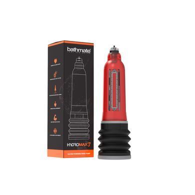 Гідропомпа Bathmate Hydromax 7 Red (X30), для члена довжиною від 12,5 до 18 см, діаметр до 5 см HM-30-BR фото