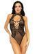 Leg Avenue Net and lace halter bodysuit OS Black SO7898 фото 4
