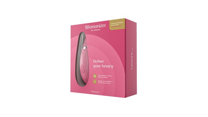 Вакуумный клиторальный стимулятор Womanizer Premium 2 - Raspberry, функции Autopilot и Smart Silence SO8753 фото