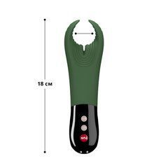 Вибратор для пениса Fun Factory MANTA moss green/black, подходит для парных игр SX0966 фото