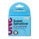 Презервативы ONE Super Sensitive, 3 шт, гладкие, с дополнительной смазкой, картонная упаковка SX0779 фото 1
