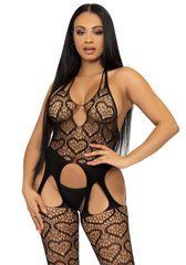 Бодистокинг с открытым доступом Leg Avenue Net suspender bodystocking One size Black, кружево SO8586 фото