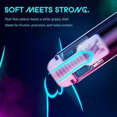 Смарт-мастурбатор Kaotik Labs The Shockwave, режим edging, имитация фрикций SX3471 фото