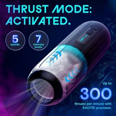 Смарт-мастурбатор Kaotik Labs The Shockwave, режим edging, имитация фрикций SX3471 фото