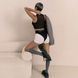 Трусики с фиксацией дилдо Strap-On-Me Harness Lingerie Idole - S - Black SX3510 фото 11