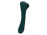 Вібратор та вакуумний кліторальний стимулятор 2-в-1 Alive Quiver Teal оновлена ​​модель SO6018 фото