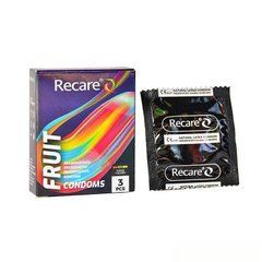 Презервативы Holographic Recare Color Fruit Flavour Condoms 3 шт, ароматы: мята, банан, клубника SX3333 фото