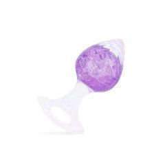 Анальная пробка Liebe Seele Heart-shaped Crystal Anal Plug - Purple Medium SX4857 фото