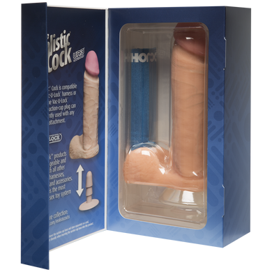 Фаллоимитатор Doc Johnson The Realistic Cock 8 inch White - ULTRASKYN, Vack-U-Lock (мятая упаковка)
