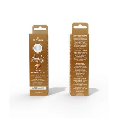 Спрей для мінету Sensuva Deeply Love You Salted Caramel (29 мл), для глибокого мінету SO3197 фото