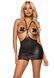 Платье с открытой грудью Leg Avenue Wet look open cup mini dress One size Black SO8587 фото 1
