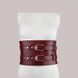 Кожаный пояс для бондажа Liebe Seele Wine Red Waist Cuff S Size SO9460 фото 7