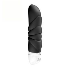 Мини-вибратор Fun Factory JAM Black, подходит для клитора, рельефный SX3686 фото