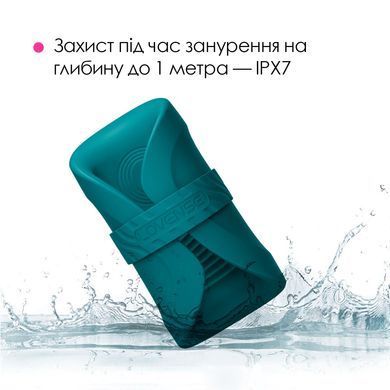 Смарт-вібромастурбатор для головки члена Lovense Gush 2, осцилювальний майданчик, ремені для фіксації SX1313 фото