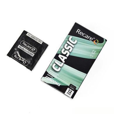 Презервативи Holographic Recare Classic Condoms 12 шт, класичні SX3334 фото