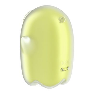 Вакуумний кліторальний стимулятор з вібрацією Satisfyer Glowing Ghost Yellow, світиться в темряві SX0543 фото