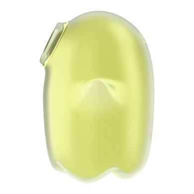 Вакуумний кліторальний стимулятор з вібрацією Satisfyer Glowing Ghost Yellow, світиться в темряві SX0543 фото